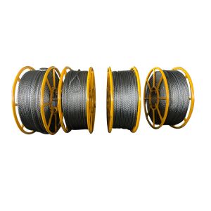 Galvanized 12 Strands Anti Twisting Braided Steel Rope Power Cable Traction Rope