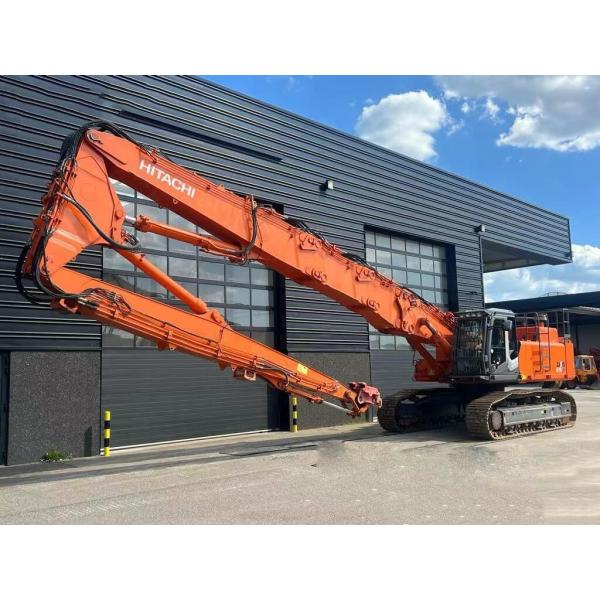 Excavator Long Boom Arm Equipped With Hydraulic Breaker And Capacity Cylinder