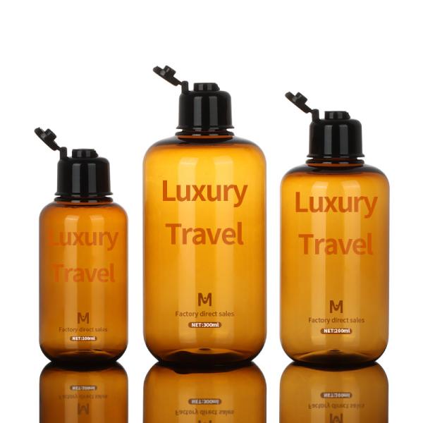 Quality PET Eco Friendly Plastic Screw Top Bottles 300ml Round Macallan wholesale