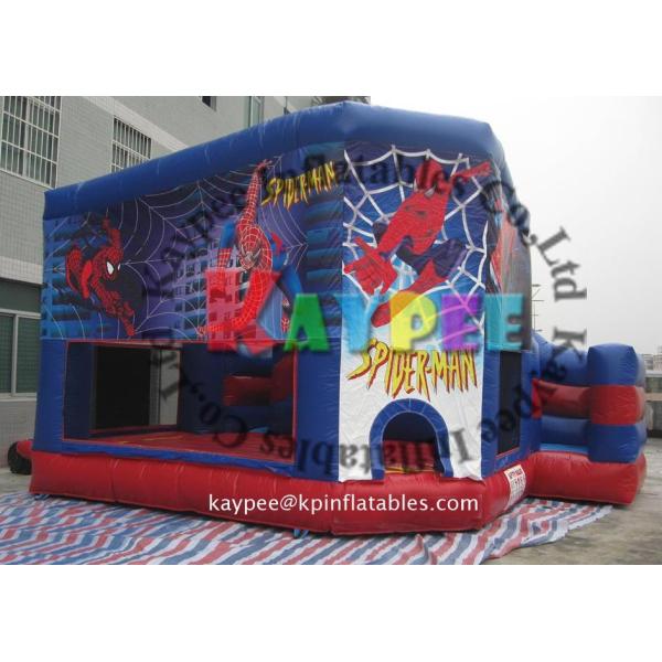 Spiderman combo ,inflatable combo game,spiderman bouncer with slide obstacle