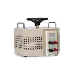 Pale Yellow AC Single Phase TDGC2J-3 IP20 Variac Voltage Regulator