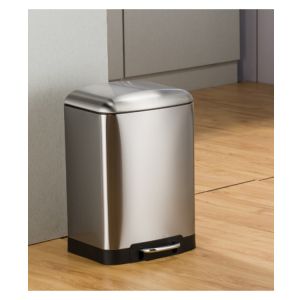 Retangle Office Hotel Trash Can With Foot Pedal Lid Opener Pressing Type