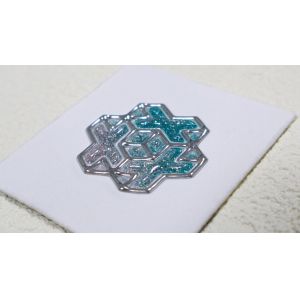 Factory Ironing on Labels Shiny Chrome Color Heat Transfer Stickers for Shirts