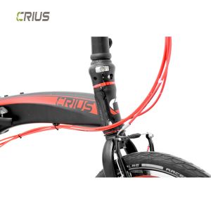 20 Inch Folding Bicycle with 9 Speed Gears and Portable Design Made of Alloy