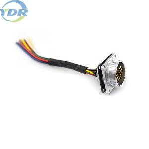 16 Core Panel Mount Cables Waterproof Glue PLT Plug Connector