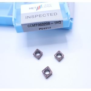 Fracture Resistance Carbide Cutting Tool Inserts CCMT060208-1HQ PV4312 Good