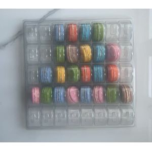 Durable Plastic Macaron Trays 40 Pieces Macaron Display Rack