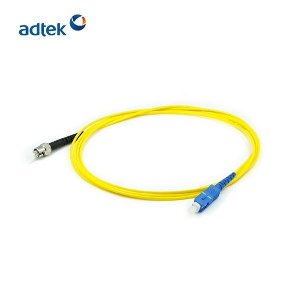 ST-SC/UPC Simplex 9/125 Singlemode Fiber Cable 3M PVC Yellow Fiber Patch Cord