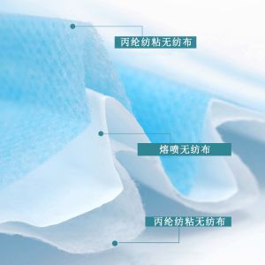 3 Layer Disposable Earloop Face Mask Nonwoven Non - Irritating High Filtration