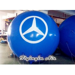 Cheap Pvc Helium Balloon, Blue Inflatable Floating Ball for Advertisement and Business Show for sale