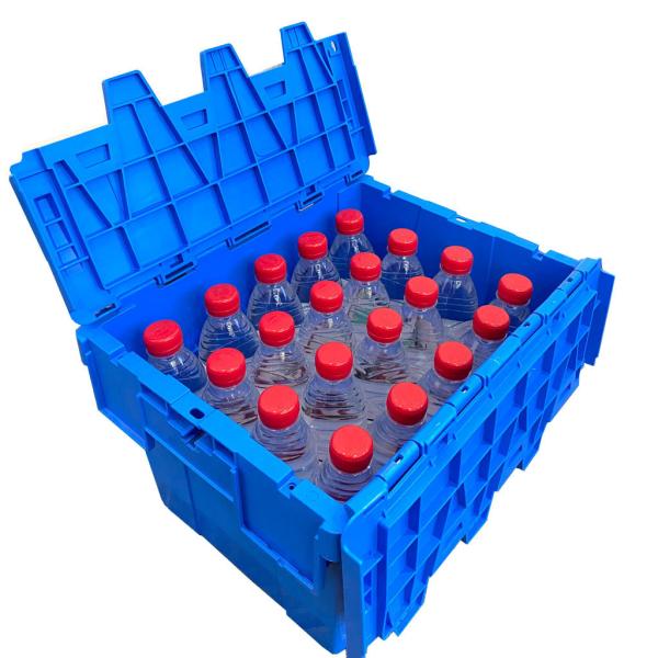 Quality 400*300*260mm External Size Reusable Plastic Moving Boxes for Bottles First Custom Order wholesale
