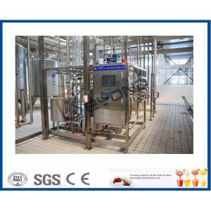 SUS304 Plate Milk Processing Equipment , PID Control Milk Pasteuriser Machine