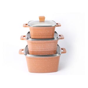 China Durable 3.0mm Aluminum Cookware 36cm Non Stick Soup Pot on sale