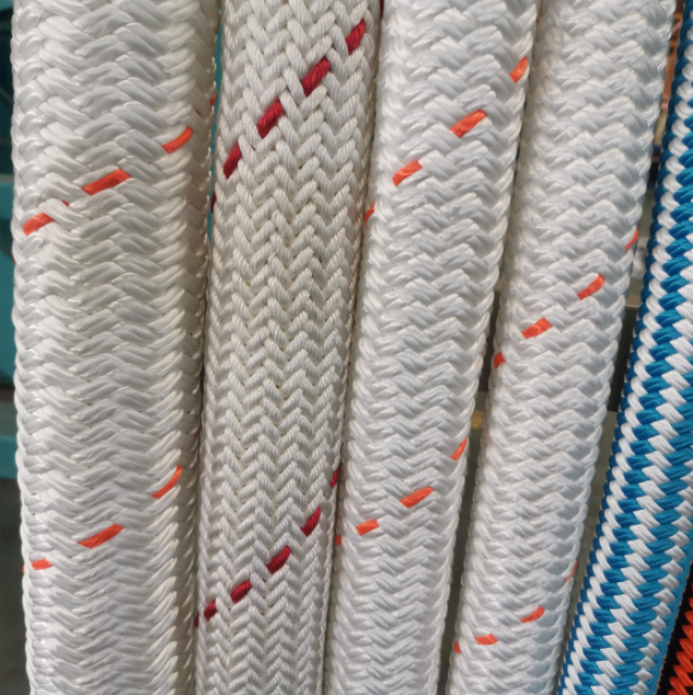 UHMWPE Rope Double Braided 12 Strand HMPE Port Towing Ship Super Mooring System