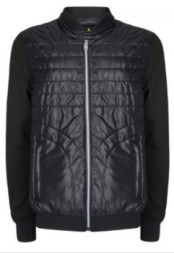 Quality Stand Collar Mens Woven Jacket Pilling Resistant Waterproof 80g Polyester Filling wholesale