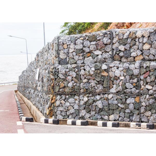 Quality PVC Coated Gabion Baskets Gabion Wall Cages , Gabion Box For Bank Protection wholesale