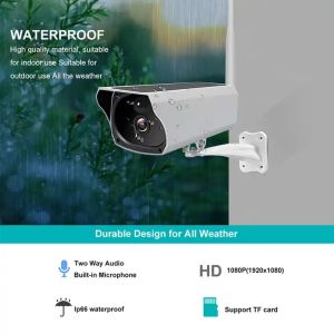 Battery Wifi Camera Home CMOS 4G Solar Powered Security Camera