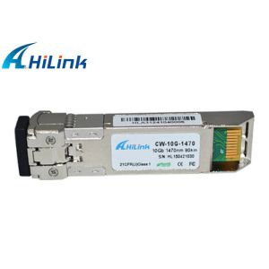 Lead Free SFP+ Transceiver Module 10G Optical 80KM CWDM 1470nm ZR RoHS Compliant