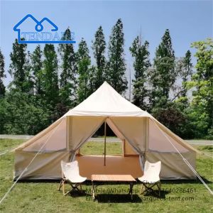 Mildew Resistant Cotton Double Door Bell Tent Customized Tents For Event