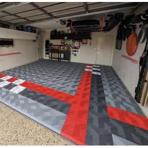 Premium Black Garage Floor Tile PP Rubber Matting For Garage Floor