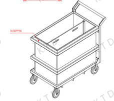 China Vertical Industrial Trolley With Wheels Aluminium Tube Water Wheel Trolley on sale