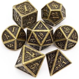 Spider -Man Solid Metal Polyhedral Dice Set DND RPG Luxury Style