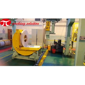 Customized Steel Coil Wrapping Line With Stacking System And Unloading System CE