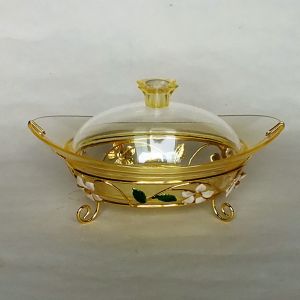 Iron base plate date palm bowl（7）