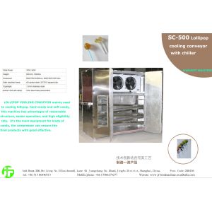 Cheap SC-500 lollipop cooling conveyor with chiller for sale