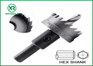 China Hex Shank HSS Hole Saw Cutter Quick Change Amber Color Finish Optimum Durability on sale