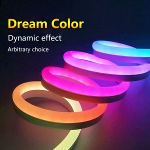Programmable Flexible Led Neon Rope , Waterproof Flexible Strip Lighting Dream