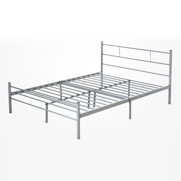 Quality 15.5kg Metal Double Bed 1490*300*110 Mm Optional Colour With Headboard wholesale