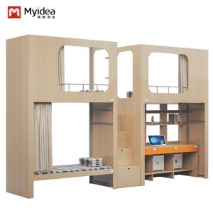 Cheap Three Person Apartment Bed With Shared Stairs for sale