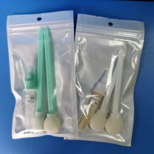 Car Cleaning Rectangle And Round Foam Tip Swab Portable Lint Free With Liquid