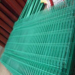 Square Welded Wire Mesh Sheet , Zinc / PVC Coated Mesh Fencing