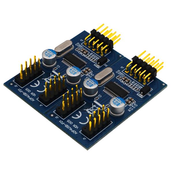 9pin USB Header Male 1 To 4 Female Extension Splitter Cable Connector Adapter