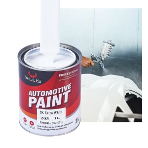Cheap Metallic White 2K Solid Paint Car Body Touch Up Spray Water Resistance Auto Refinish Paint 2k Spray Paint for sale