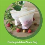 Safe Biodegradable Ziplock Bags Embossing Surface Handling 12cm X 17cm Size