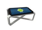 43 Inch LCD Screen Multi Touch Interactive Table Smart Display X Shaped For