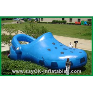 Cheap Blue Giant Inflatable Shoe Polyester Cloth Inflatable Advertising Products for sale