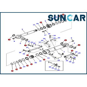 707-99-59630 Bucket Cylinder Seal Kit Wear Resistance Excavator Service Kit For PC300-8 Komatsu