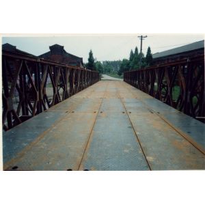 Cable Stayed Steel Girder Bailey Bridge With High Performance