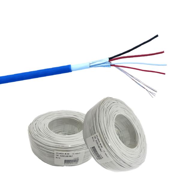 Quality Exactcables 4x24AWG Solid Alarm Cable Security Cable with PVC Jacket Bare Copper Wire wholesale