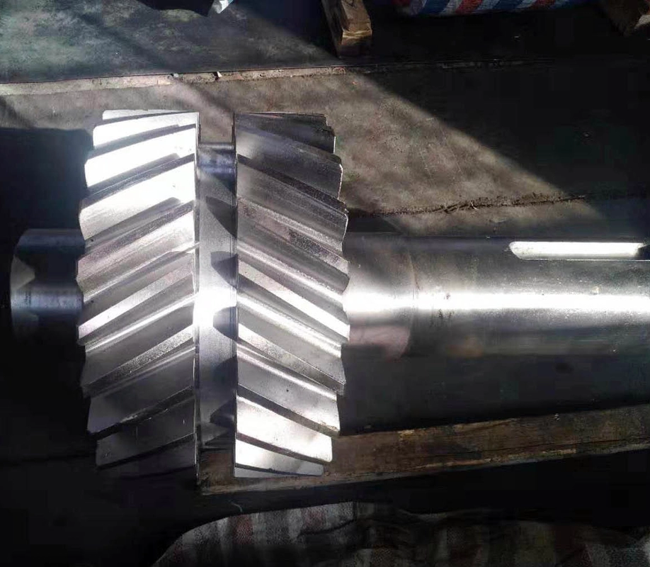 Customized Transmission Gears Forging Steel Double Helical Gear Shaft