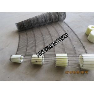 Flat Flex Belt Conveyor Belt Wire Mesh 90 Degree 180 Degree Angles Curved Ladder