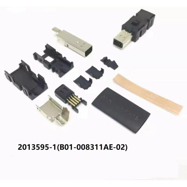 Metal / Plastic Servo Motor Connectors With Gold / Silver Contact Plating