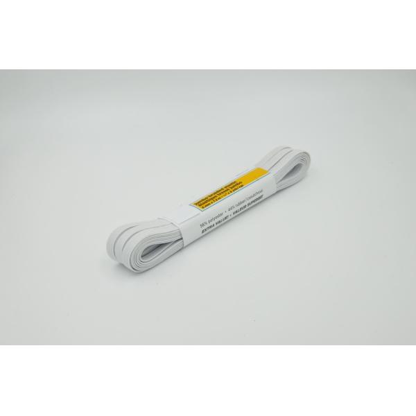 Quality 3mm White Black Knitted Braided Elastic Band High Elasticity wholesale