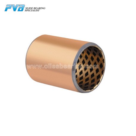 Quality Steel Back CuSn10Pb10 Bronze Alloy Graphite Filled Bimetal Bushing wholesale