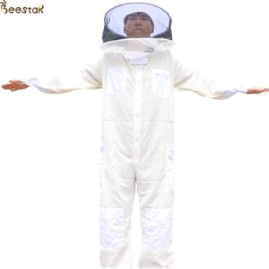 China Round Veil Ventilated Beekeeping Outfits Jacket Bee Keeper Cotton Suit on sale