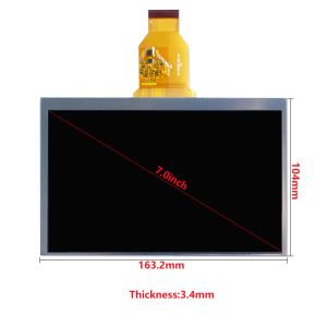 Outdoor 7 Inch LCD Panel 800*480 Pixels 500nits High Brightness LCD